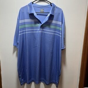 Callaway Opti Dri Men's Size 2XL XXL Blue Polo Shirt Golf Colorblock